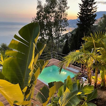 Modern Seaview Villa With Pool Above Monaco Grimaldi  Zewnętrze zdjęcie