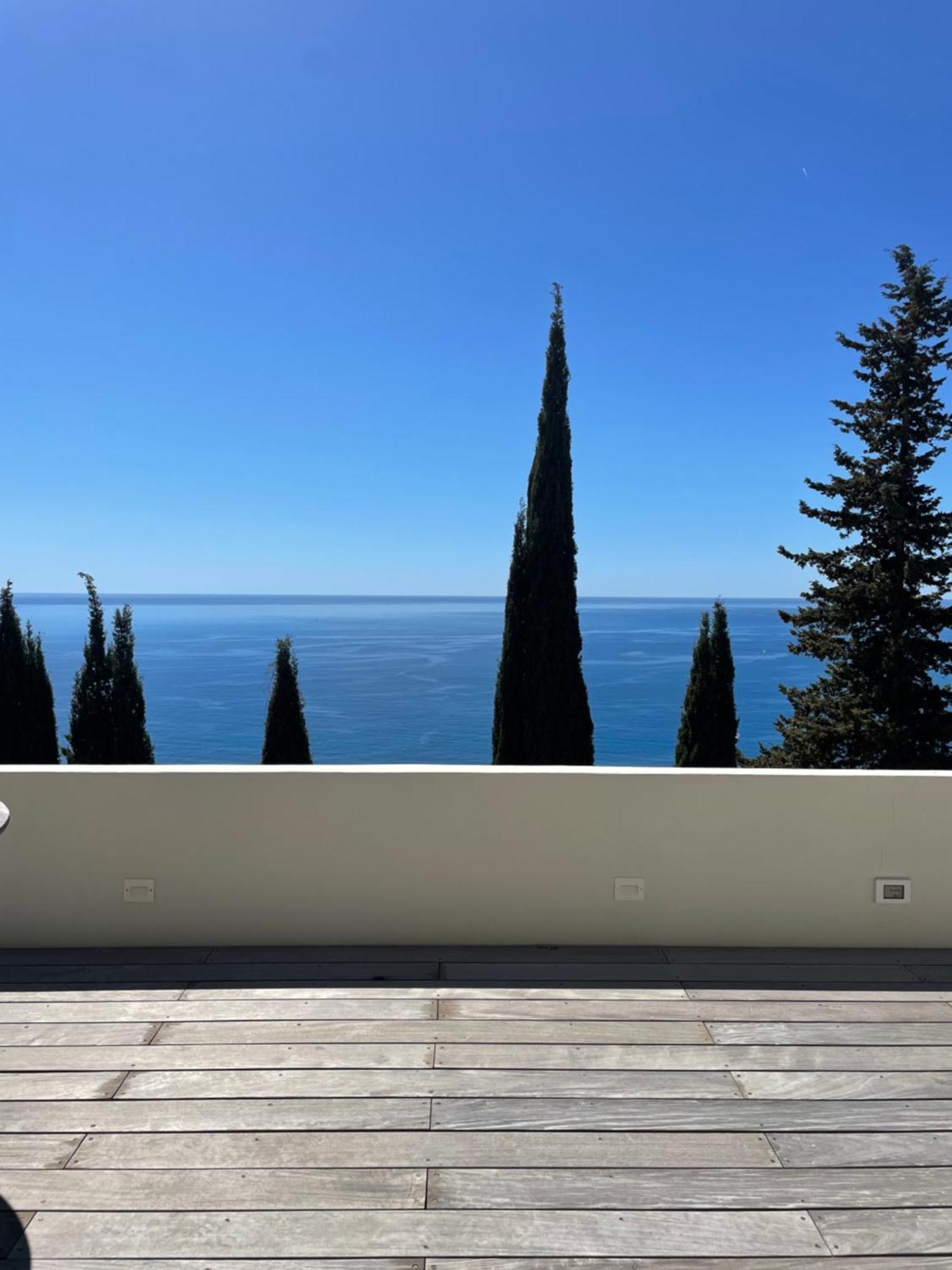 Modern Seaview Villa With Pool Above Monaco Grimaldi  Zewnętrze zdjęcie