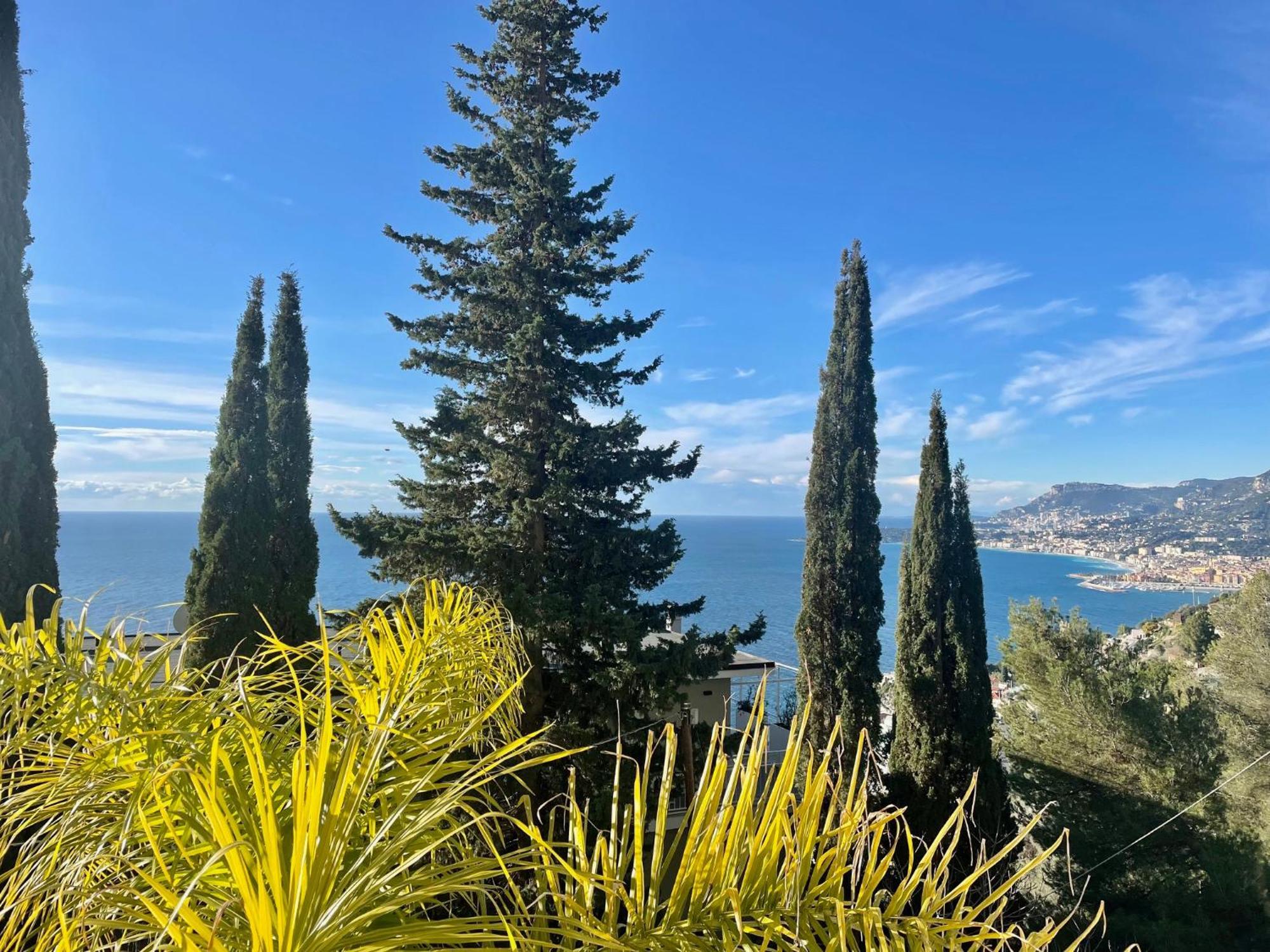 Modern Seaview Villa With Pool Above Monaco Grimaldi  Zewnętrze zdjęcie