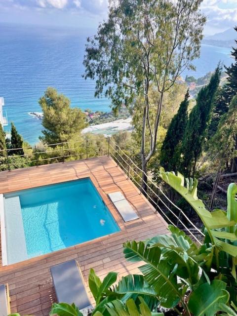 Modern Seaview Villa With Pool Above Monaco Grimaldi  Zewnętrze zdjęcie