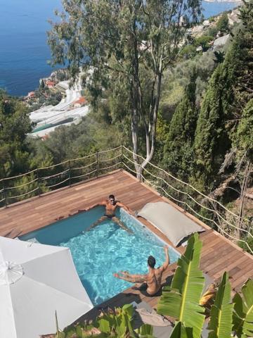 Modern Seaview Villa With Pool Above Monaco Grimaldi  Zewnętrze zdjęcie