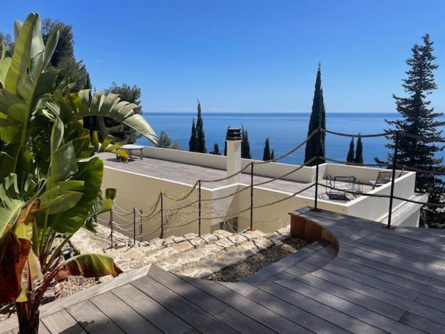 Modern Seaview Villa With Pool Above Monaco Grimaldi  Zewnętrze zdjęcie